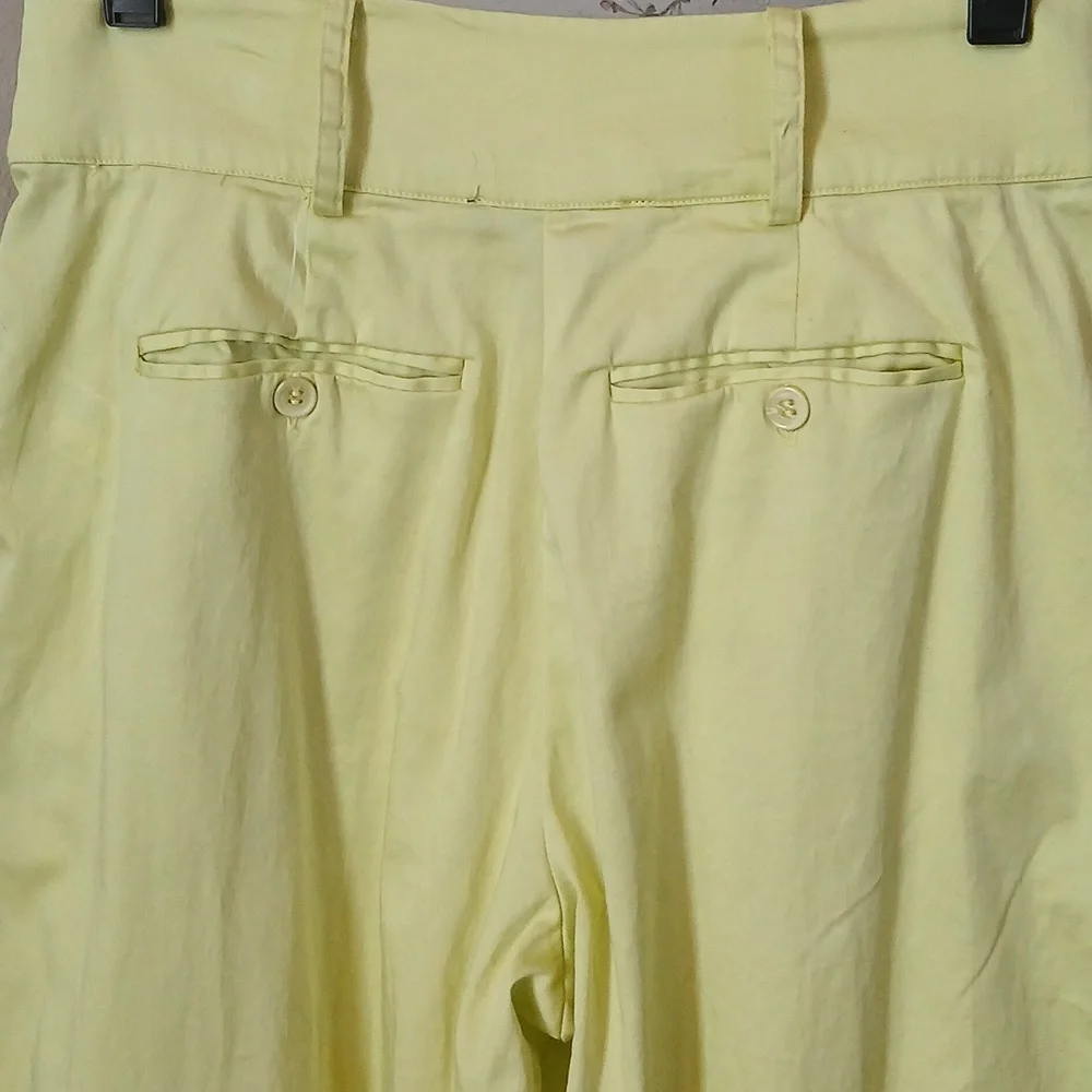 Lime High Waisted Cotton Pleated Pants By Forever 21. Size S - Picture 17 of 17